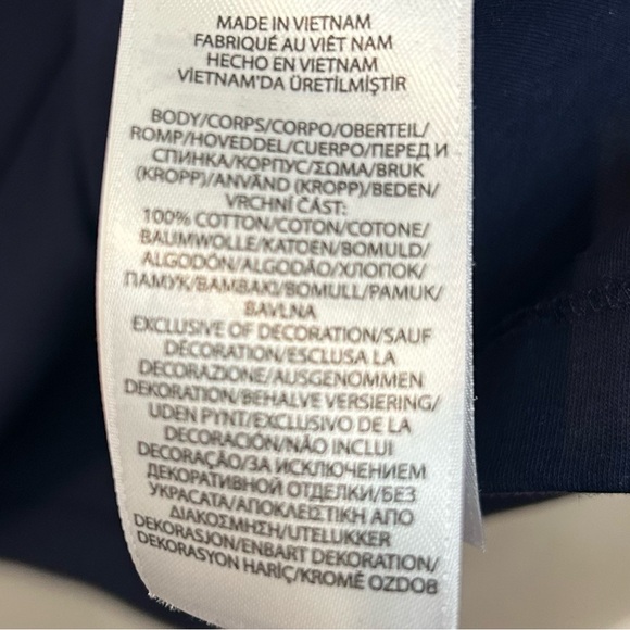 Polo Ralph Lauren Polo Shirt Flesh Pony Navy Cotton Short Sleeve NWOT Size XXL - Picture 5 of 8